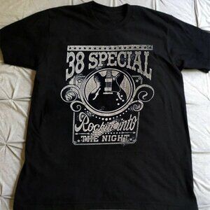 38 Special Band Music Tour Cotton Black Unisex Shirt